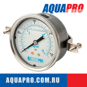 Манометр горизонтального типа AquaPro GAUGE-H15
