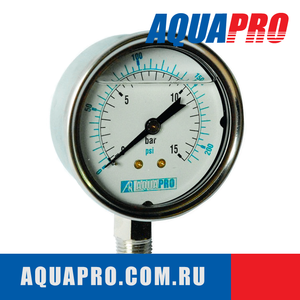 Манометр вертикального типа AquaPro GAUGE-V15